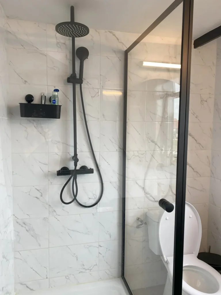 Detail van het havenzicht appartement
